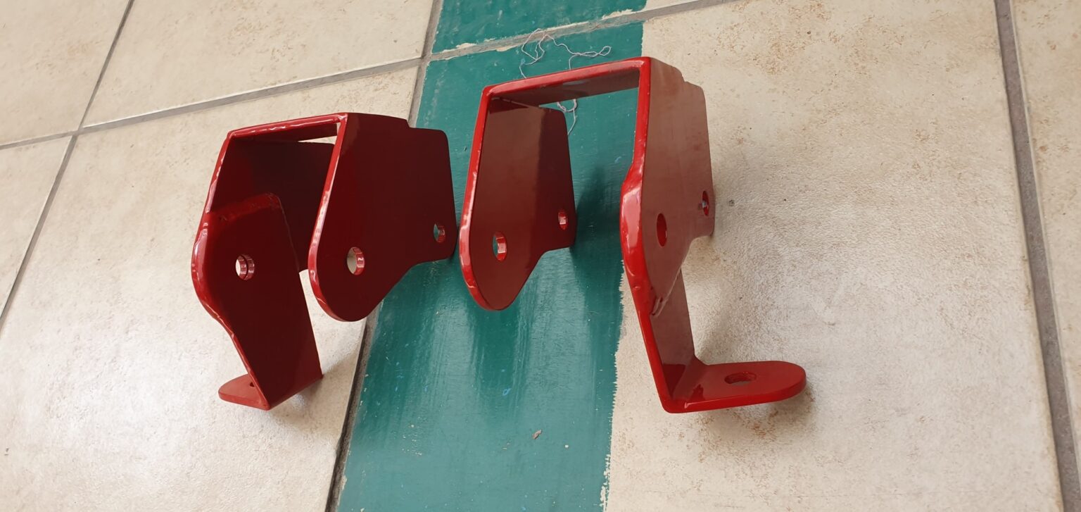 Suspension Engineering Lower Control Arm Relocation Brackets For 1982-2002 Camaro & Firebird (Red)