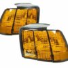 1999-2004 Mustang "IROC Amber" Cobra Style Tail Lights (FULL AMBER)