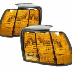 1999-2004 Mustang "IROC Amber" Cobra Style Tail Lights (FULL AMBER)