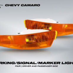 1993-2002 Camaro "OEM Style" (Amber Lense and Chrome Housing) Turn Signals (PAIR)