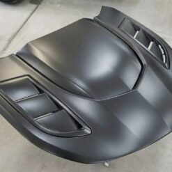 Alternative view of 2016-2024 Camaro "IROC-ZL1" IROC-Z ZL1 Style Hood with Louvers (FIBERGLASS)
