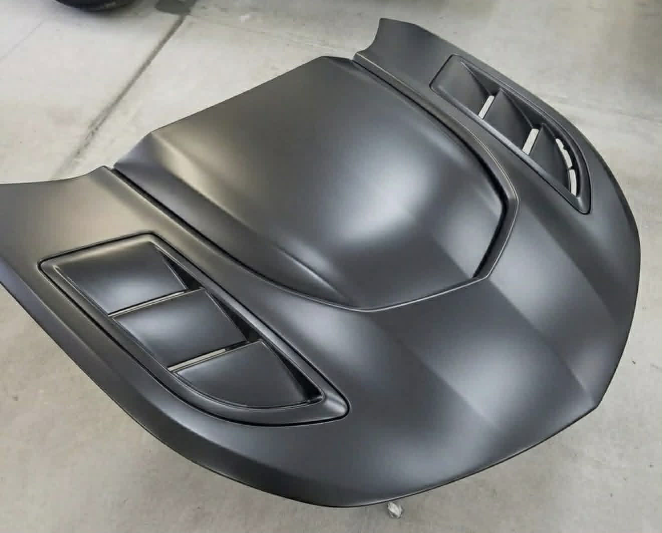 2016-2024 Camaro "IROC-ZL1" IROC-Z ZL1 Style Hood with Louvers (FIBERGLASS) - Image 2