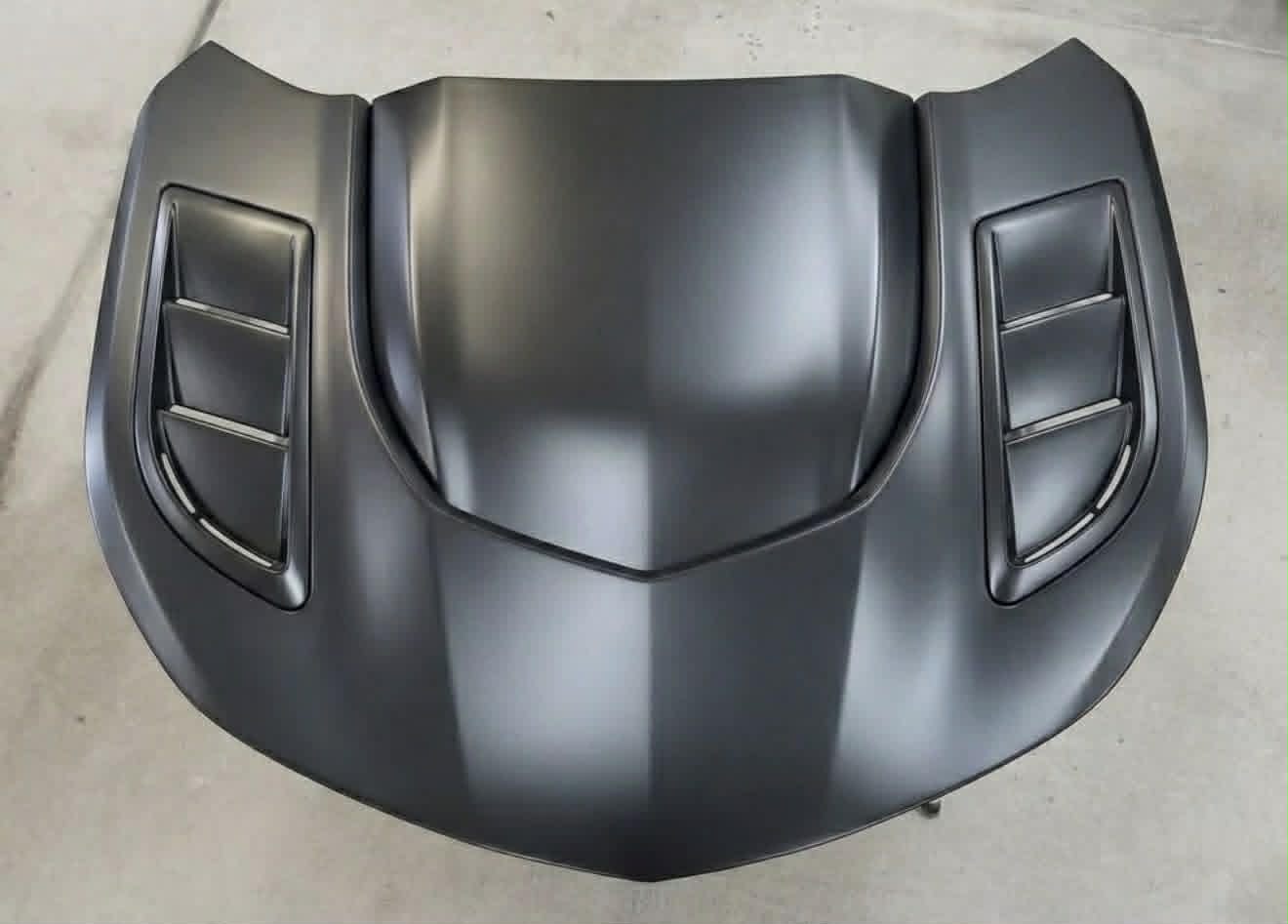 2016-2024 Camaro "IROC-ZL1" IROC-Z ZL1 Style Hood with Louvers (FIBERGLASS)