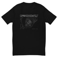 IROC-Z Wheel "Blueprinted" Short Sleeve T-shirt BLACK
