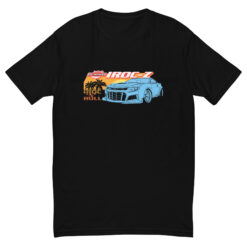 IROC-Z "IROC N ROLL" Vintage "IROC-Z 6LE OG" Re-Release Short Sleeve T-shirt BLACK