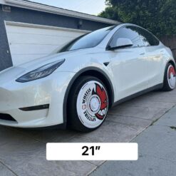 Tesla (Model S,3,X,Y) AEROC- Custom "Aero-Deco" Decals and Aero Wheel Covers 21"