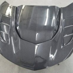 Alternative view of 2016-2024 Camaro "IROC-ZL1" IROC-Z ZL1 Style Hood with Louvers (CARBON FIBER)