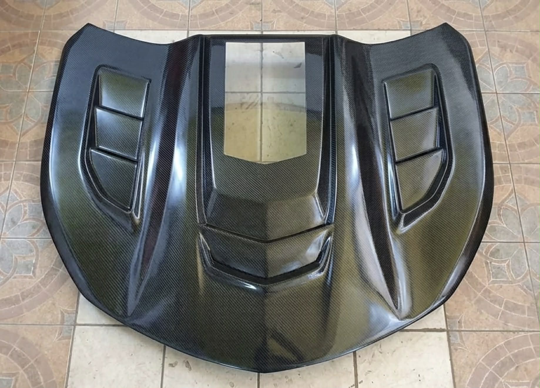 2016-2024 Camaro "IROC-ZR1" IROC-Z ZR1 Style Hood with Window (CARBON FIBER)