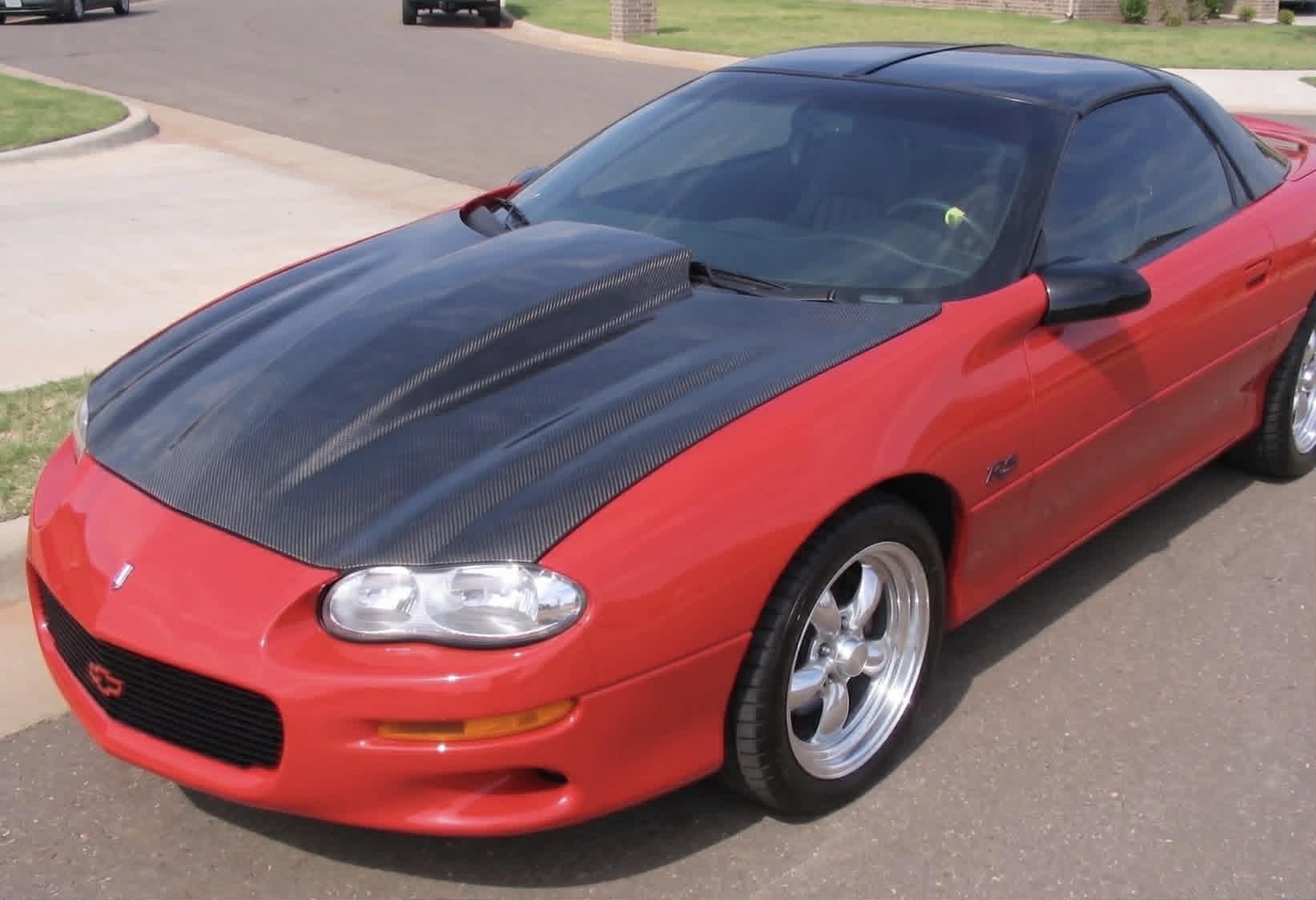 1998-2002 IROC-Z Sunoco Style Heat Venting Cowl Hood for Camaro Z28 and SS Models (CARBON FIBER) - Image 5