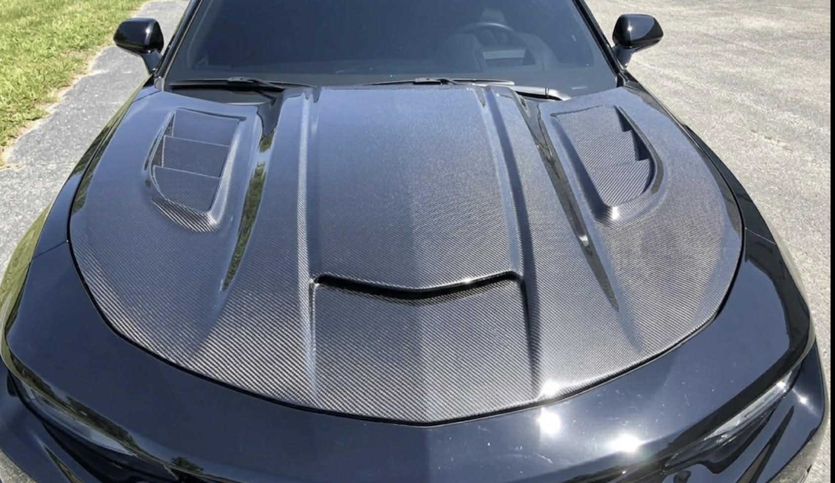 2016-2024 Camaro "IROC-Z" IROC-Z COPO Style Hood with Louvers (CARBON FIBER)