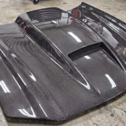 Alternative view of 1998-2002 IROC-Z "SS Sunoco" Style 2-in-1 Cold Ram Air and Heat Venting Cowl Hood for Camaro Z28 and SS Models (CARBON FIBER)