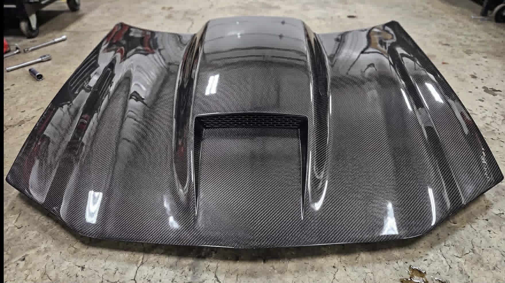 1998-2002 IROC-Z "SS Sunoco" Style 2-in-1 Cold Ram Air and Heat Venting Cowl Hood for Camaro Z28 and SS Models (CARBON FIBER)