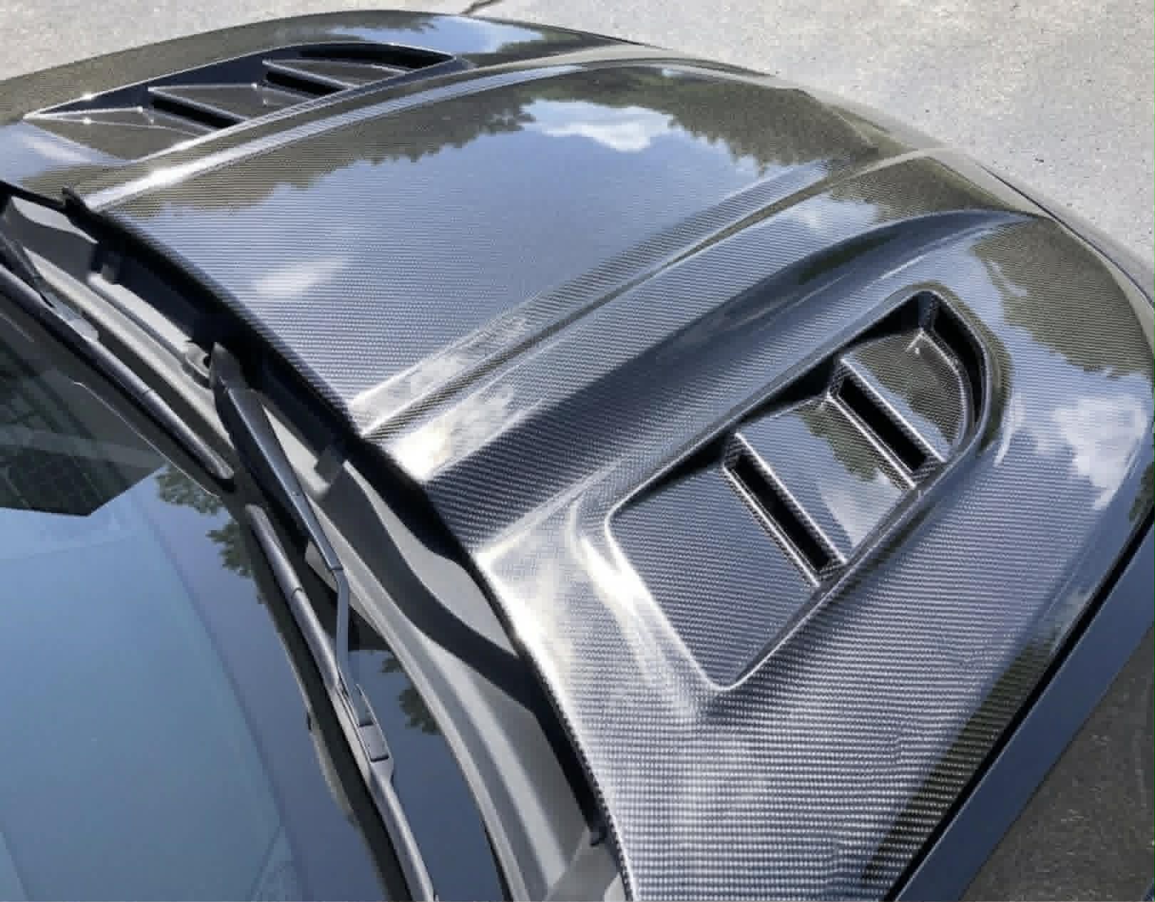 2016-2024 Camaro "IROC-Z" IROC-Z COPO Style Hood with Louvers (CARBON FIBER) - Image 3
