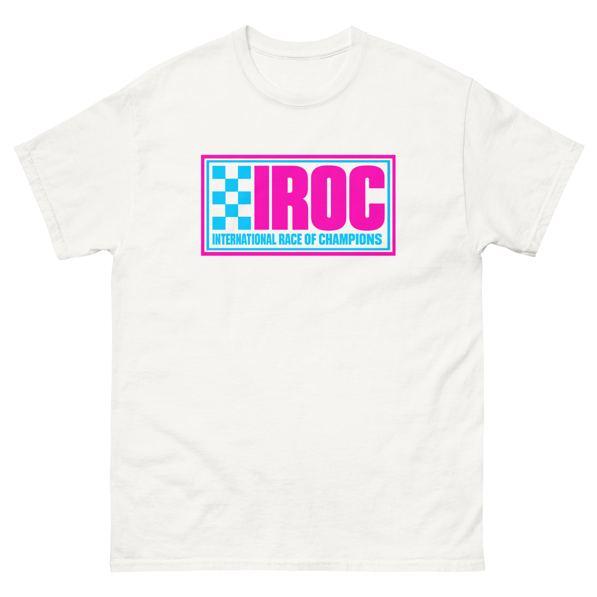 IROC Motorsports “IROC International Race Of Champions” Vintage Tee “Vice Edition” (WHITE)